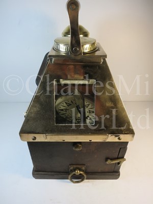 Lot 261 - A DENT PATENT 182 BOAT COMPASS BY WHYTE, THOMSON & CO., GLASGOW, CIRCA 1915
