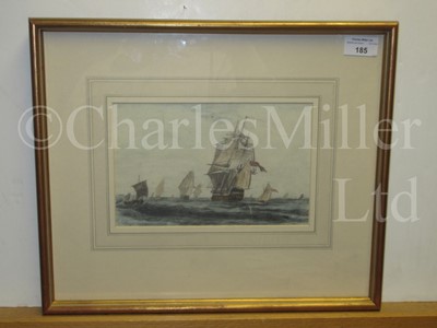 Lot 185 - ENGLISH OFFICER SCHOOL, 1836 : H.M.S. 'Hercules' and H.M.S. 'Asia' off Dover, June 12th 1836
