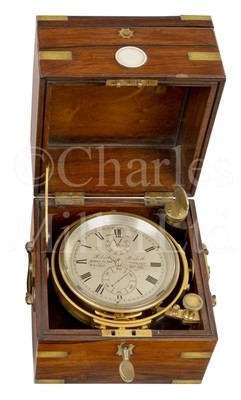 Lot 350 - A TWO-DAY MARINE CHRONOMETER BY ROBERT ROSKELL, LIVERPOOL, CIRCA 1860