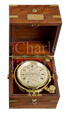 Lot 346 - A TWO-DAY MARINE CHRONOMETER BY A. JOHANSEN & CO., LONDON, CIRCA 1906