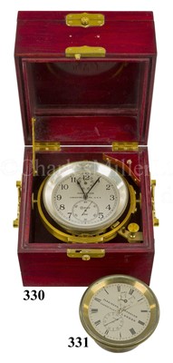 Lot 330 - A  MODEL-21 TWO-DAY MARINE CHRONOMETER BY HAMILTON, LANCASTER, USA, CIRCA 1945