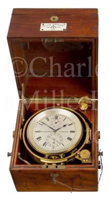 Lot 345 - A TWO-DAY MARINE CHRONOMETER BY W.M. LINDQVIST, LONDON, 1917