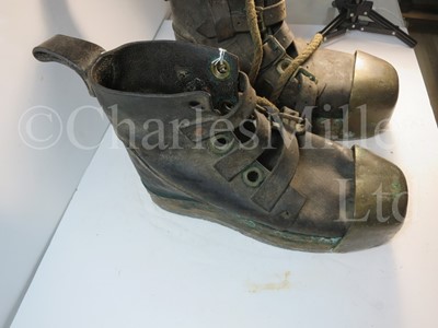 Lot 231 - A GOOD PAIR OF DIVING BOOTS, PROBABLY BY SIEBE GORMAN