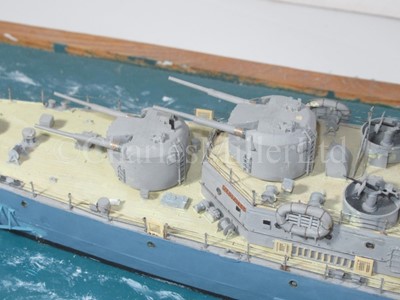 Lot 323 - A WELL-PRESENTED AND DETAILED 1:192 SCALE WATERLINE MODEL OF THE 'DIDO' CLASS LIGHT CRUISER H.M.S. CLEOPATRA, AS DEPICTED IN 1940