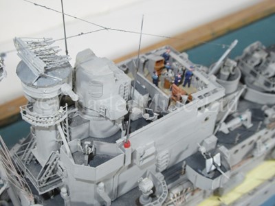 Lot 323 - A WELL-PRESENTED AND DETAILED 1:192 SCALE WATERLINE MODEL OF THE 'DIDO' CLASS LIGHT CRUISER H.M.S. CLEOPATRA, AS DEPICTED IN 1940