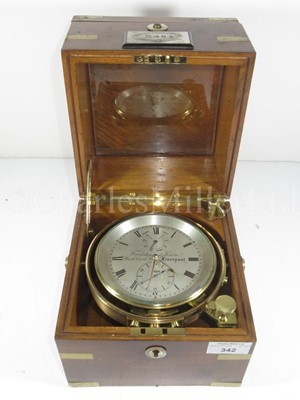 Lot 342 - A TWO-DAY MARINE CHRONOMETER BY FRODSHAM & KEEN, LIVERPOOL, CIRCA 1885