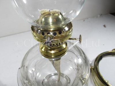 Lot 67 - AN  ATTRACTIVE PAIR OF GIMBALLED SHIP'S SALOON LAMPS, CIRCA 1870
