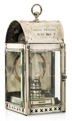 Lot 96 - A PLATED DECK LIGHT FROM A STEAM YACHT BY WILLIAM MCGEOCH & CO. LTD, CIRCA 1910