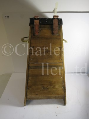 Lot 71 - A ROCKET BOX, UNDERSTOOD TO BE FROM PENLEE LIFEBOAT STATION, CIRCA 1890 and other lifesaving equipment