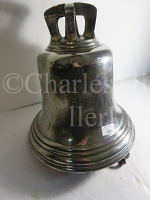 Lot 333 - AN AIR MINISTRY RAF SCRAMBLE BELL, 1940