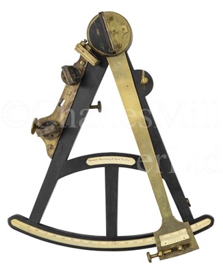 Lot 365 - Ø AN 11½IN. RADIUS VERNIER OCTANT BY SPENCER BROWNING & RUST, LONDON, CIRCA 1790