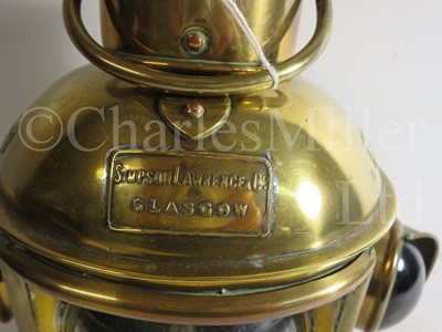 Lot 146 - A PORT & STARBOARD BOW LAMP BY SIMPSON, LAWRENCE & CO., GLASGOW, CIRCA 1890
