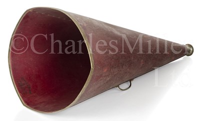 Lot 121 - A LARGE STENTOR MEGAPHONE LOUD HAILER BY THE MERRIMAN BROS. MANUFACTURERS, EAST BOSTON, MASS, EARLY 20TH CENTURY