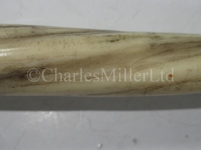 Lot 45 - Ø A FINE 19TH CENTURY NARWHAL TUSK