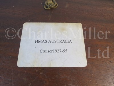 Lot 287 - AN UNOFFICIAL PATTERN GUN TAMPION FROM THE BATTLESHIP H.M.A.S. AUSTRALIA, 1911