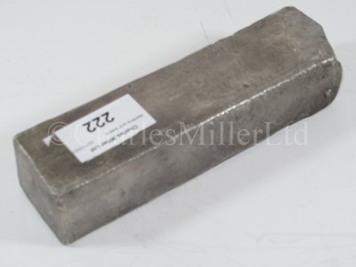 Lot 222 - A DUTCH EAST INDIA COMPANY (V.O.C.) SILVER INGOT SALVAGED FROM THE ROOSWIJK CARGO, CIRCA 1739