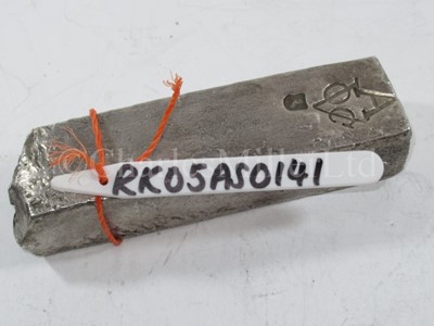 Lot 223 - A DUTCH EAST INDIA COMPANY (V.O.C.) SILVER INGOT SALVAGED FROM THE ROOSWIJK CARGO, CIRCA 1739