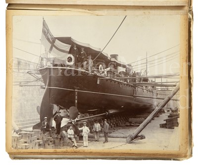 Lot 269 - A NAVAL PHOTOGRAPH ALBUM 1898-1903