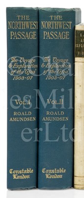 Lot 247 - 'THE NORTH WEST PASSAGE, BEING THE RECORD OF A JOURNEY OF EXPLORATION OF THE SHIP GJOA 1903-07' Roald Amundsen 1908