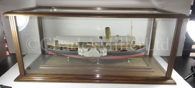 Lot 103 - A BUILDER'S MODEL FOR THE BRAZILIAN PASSENGER PADDLE STEAMER CAXIAS BUILT BY HEPPLE, SOUTH SHIELDS, 1912