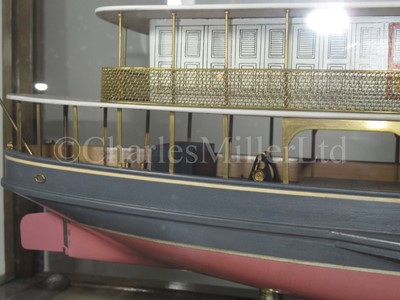 Lot 103 - A BUILDER'S MODEL FOR THE BRAZILIAN PASSENGER PADDLE STEAMER CAXIAS BUILT BY HEPPLE, SOUTH SHIELDS, 1912