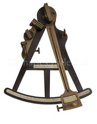 Lot 342 - A 9½IN. RADIUS OCTANT BY SPENCER BROWNING & CO., LONDON, CIRCA 1840