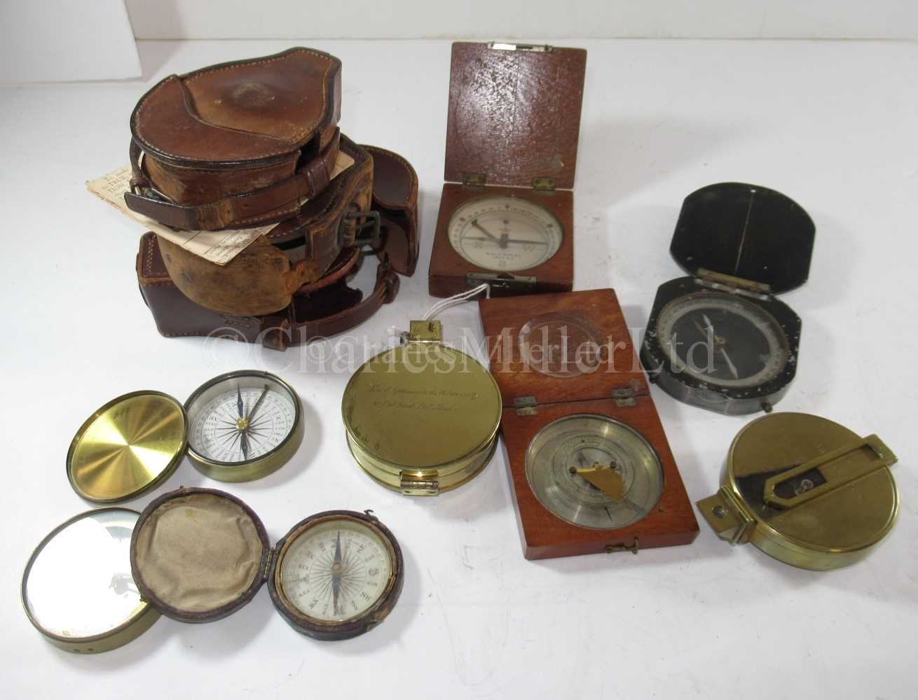 Lot 338 A Hand Held Bearing Compass By West Circa