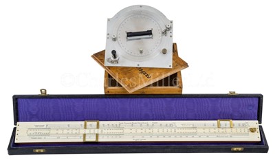 Lot 277 - A RARE BALLOON PILOT'S SLIDE RULE BY STANLEY, CIRCA 191 / PROPELLOR PROTRACTOR