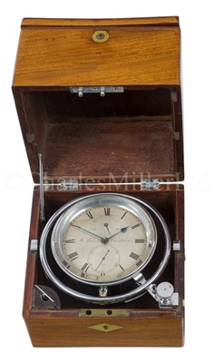 Lot 328 - A TWO-DAY MARINE CHRONOMETER BY M. PAULSON, CHRISTIANIA, NORWAY, 19TH CENTURY