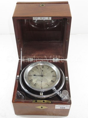 Lot 328 - A TWO-DAY MARINE CHRONOMETER BY M. PAULSON, CHRISTIANIA, NORWAY, 19TH CENTURY