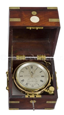 Lot 323 - A TWO-DAY MARINE CHRONOMETER BY WEBSTER & SON, LONDON, CIRCA 1830