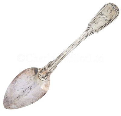 Lot 86 - A SILVER SPOON RECOVERED FROM THE WRECK OF THE S.S SCHILLER, 1875