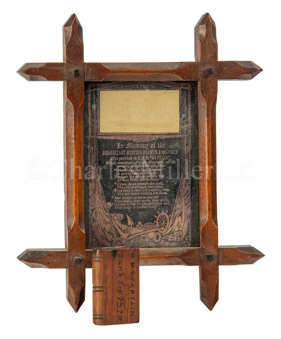 Lot 237 - RELICS OF H.M.S. CAPTAIN, CIRCA 1870