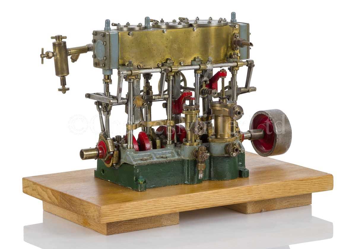 Triple Stuart Engine Lot 116 - A TRIPLE EXPANSION ENGINE BY STUART TURNER,