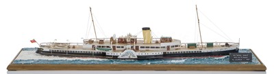 Lot 134 - A 1:48 SCALE WATERLINE MODEL OF THE P.S. ROYAL EAGLE BUILT BY CAMMELL LAIRD FOR THE STEAM NAVIGATION CO. LTD, [1932]