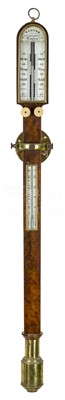 Lot 373 - A MARINE BAROMETER BY KEOHAN, LONDON, CIRCA 1830