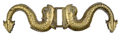 Lot 264 - AN ADMIRALTY PATTERN CAST BRASS TILLER YOKE, CIRCA 1900AN ADMIRALTY PATTERN CAST BRASS TILLER YOKE, CIRCA 1900