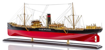 Lot 127 - A  BUILDER'S STYLE MODEL FOR THE S.S. OAKWOOD, 1902