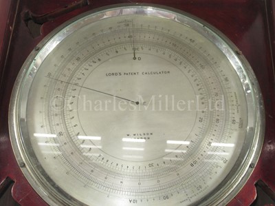 Lot 380 - A RARE LORD'S PATENT CALCULATOR FOR THE TEXTILE INDUSTRY BY W. WILSON, LONDON, CIRCA 1920