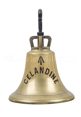 Lot 260 - THE SHIP’S BELL FROM PATROL FRIGATE H.M.S. CELANDINE BUILT BY BARCLAY, CURLE & CO., 1916