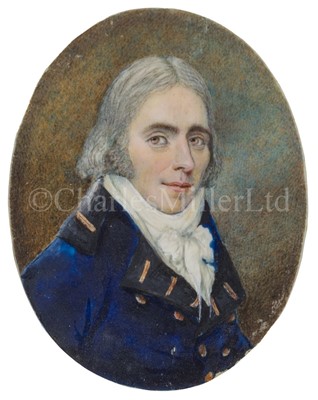 Lot 222 - ENGLISH SCHOOL, CIRCA 1796 - Portrait miniature of William Augustus Minchin RN