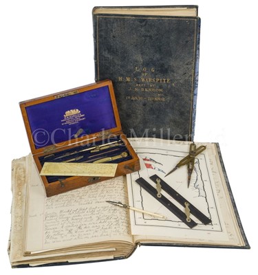 Lot 254 - A PAIR OF MIDSHIPMAN'S LOGS, 1900-1903