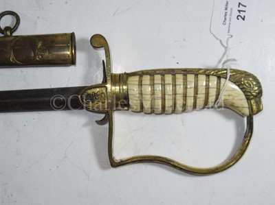 Lot 217 - AN 1805 PATTERN NAVAL DRESS SWORD