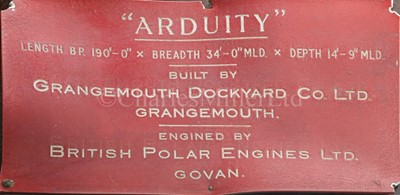 Lot 149 - A BUILDER’S BOARDROOM MODEL FOR THE TANKER M.V. ARDUITY, BUILT BY GRANGEMOUTH DY FOR F.T. EVERARD & SONS LTD, 1946