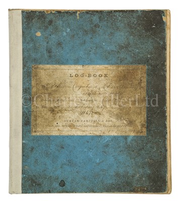 Lot 14 - LOGBOOK OF THE GENERAL TRADING SCHOONER CORYMBUS, 1866-71