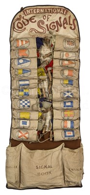 Lot 74 - A SET OF ‘WOLFF’S PATENT’ YACHTING SIGNAL FLAGS, CIRCA 1910