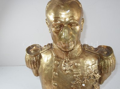 Lot 257 - A PLASTER BUST OF ADMIRAL SIR JOHN JELLICOE