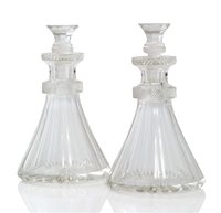 Lot 216 - A PAIR OF SHIP'S WHISKY DECANTERS, CIRCA...