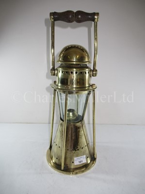 Lot 101 - A RARE MARINE CANDLE LAMP BY BULPITT, CIRCA 1880