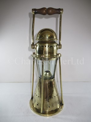 Lot 101 - A RARE MARINE CANDLE LAMP BY BULPITT, CIRCA 1880